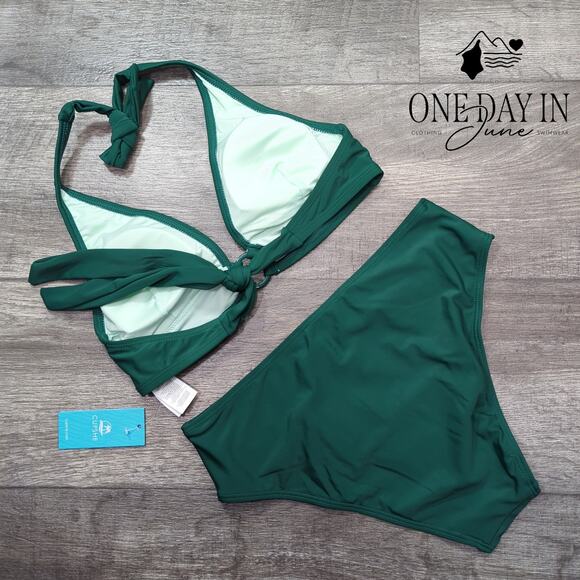 Cupshe Halter Tie Back Bikini Swimsuit Size S - Picture 7 of 7